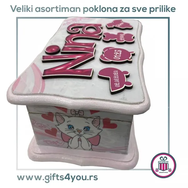 Dečija drvena kutija - Maca