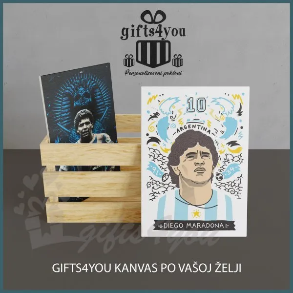 Diego Maradona kanvas