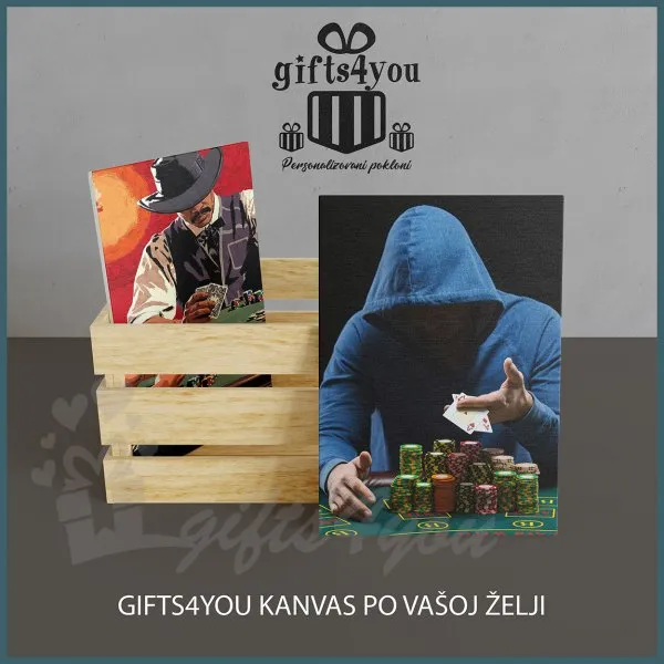 Poker face kanvas