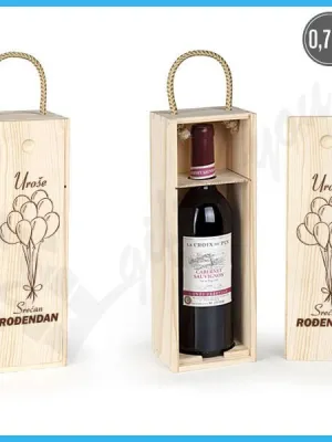 Srećan rođendan poklon kutija za vino