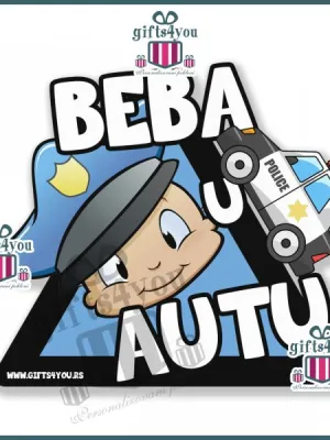 Beba u autu - Policajac