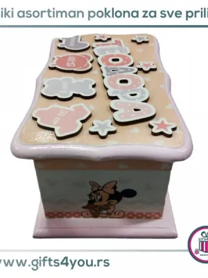Dečija drvena kutija - Minnie mouse