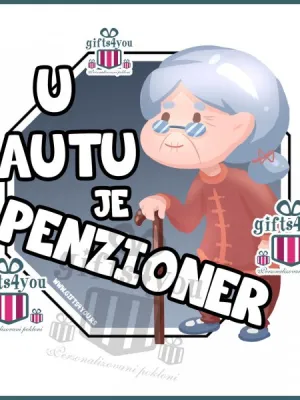 U autu je penzioner - baka