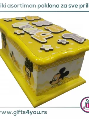 Dečija drvena kutija - Mickey mouse