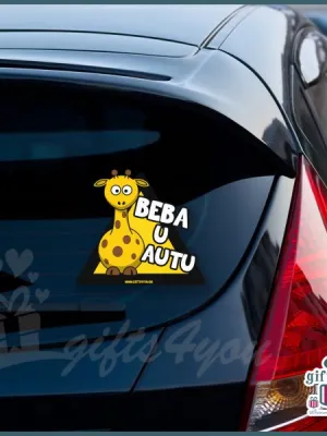 Beba u autu - Žirafa