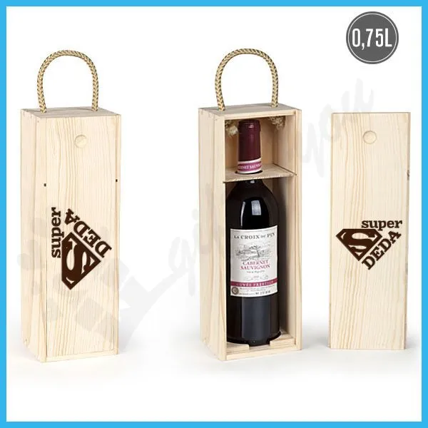 Proizvod Super deda poklon kutija za vino Slika