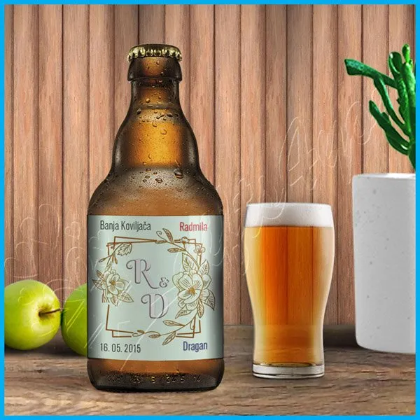 Proizvod Nalepnica za pivo inicijali Slika