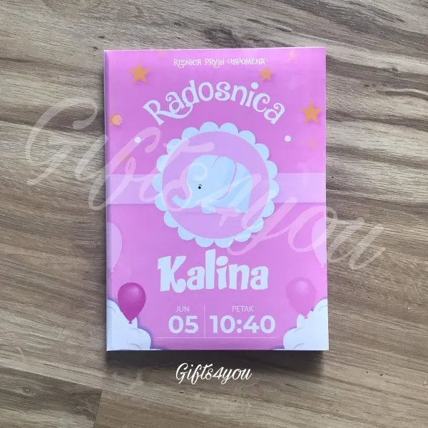 Proizvod Dečija Radosnica Slončić roze Slika