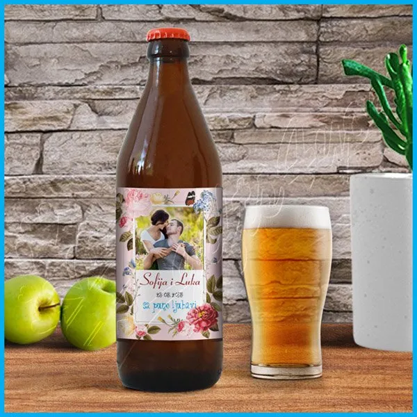 Proizvod Nalepnica za pivo sa puno ljubavi Slika
