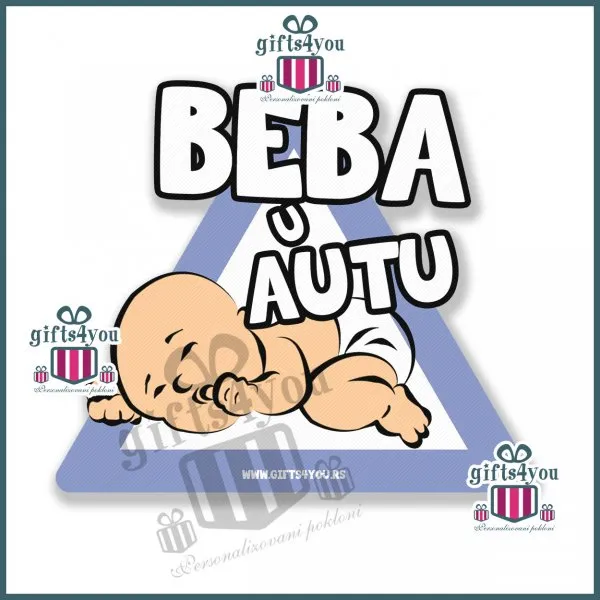 Proizvod Beba u autu - beba spava Slika