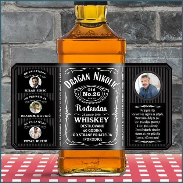 Proizvod Srećan rođendan whiskey Jack Daniels Slika
