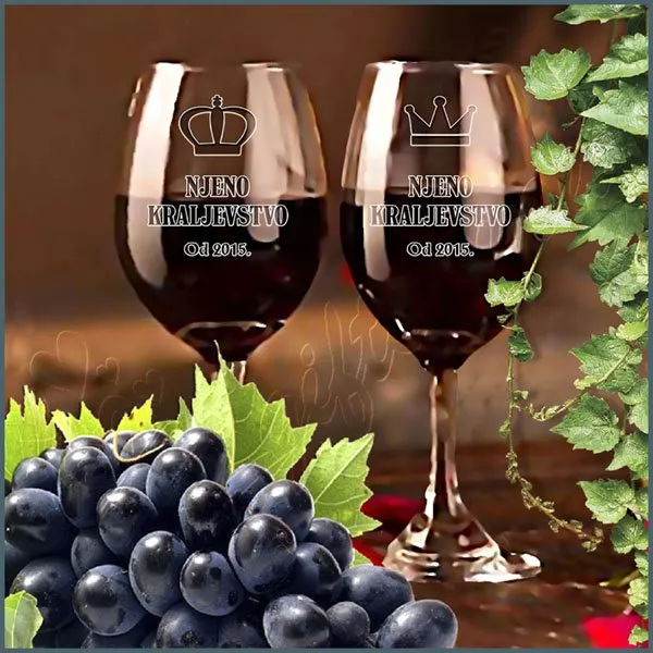 Proizvod Njihovo kraljevstvo čaše za vino Slika