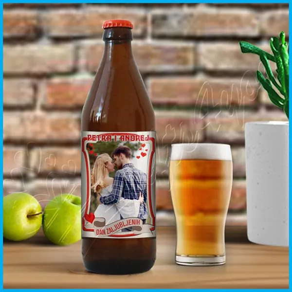 Proizvod Nalepnica za pivo dan zaljubljenih Slika