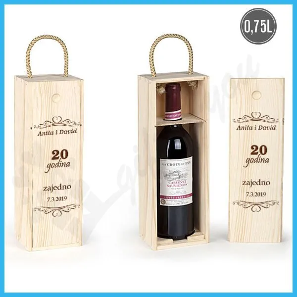 Proizvod Zajedno poklon kutija za vino Slika