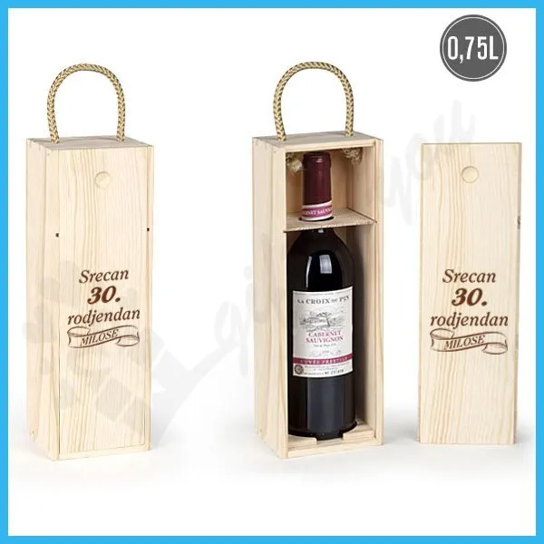 Proizvod Srećan rođendan poklon kutija za vino Slika