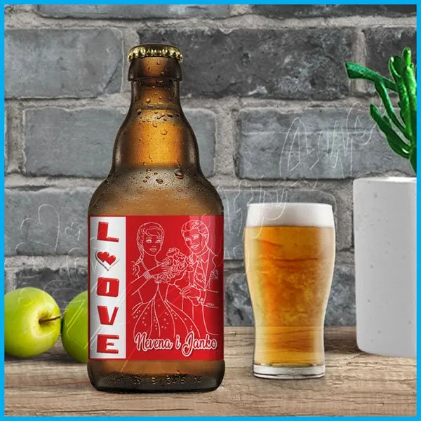Proizvod Nalepnica za pivo love Slika