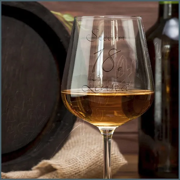 Proizvod Srećan 18 rođendan čaša za vino Slika