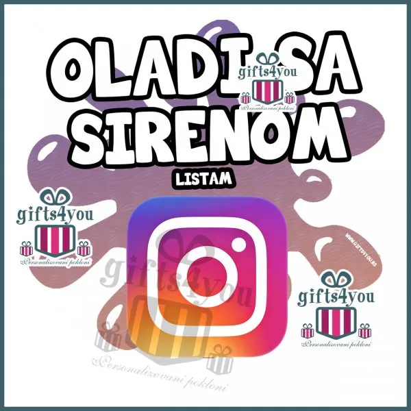 Proizvod Oladi sa sirenom listam instagram Slika