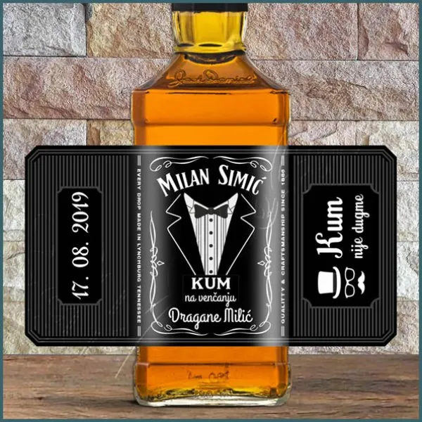 Proizvod Kum nije dugme whiskey Jack Daniels Slika