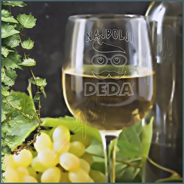 Proizvod Najbolji deda čaša za vino Slika
